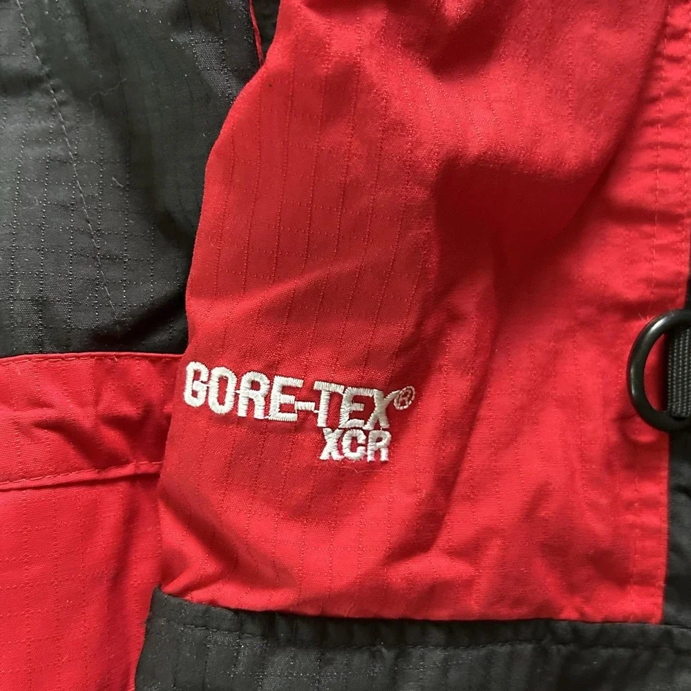 The North Face Summit Series Jacket Mens Medium Red Gore-Tex XCR Hooded Ski
